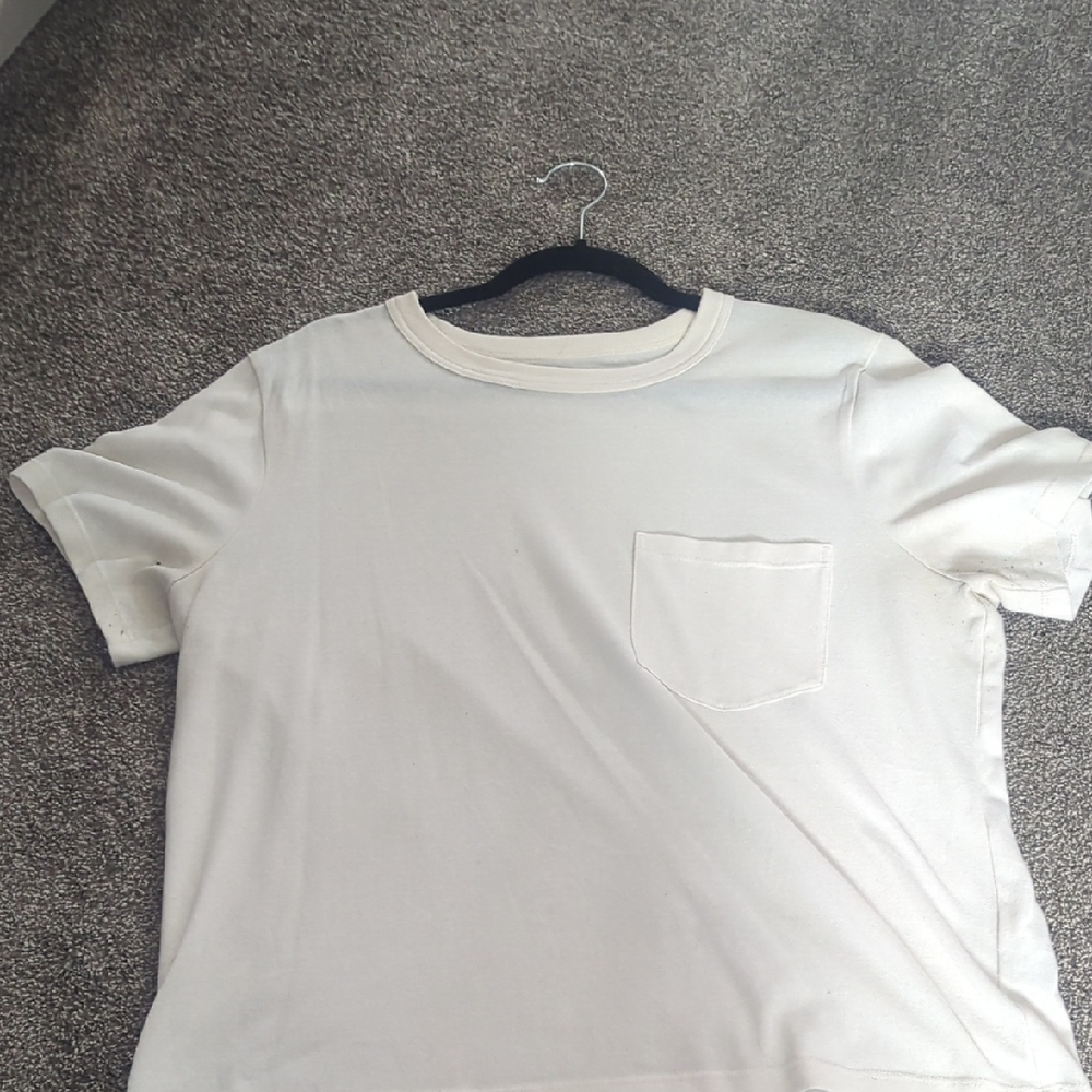 Madewell Cream Crewneck Tee